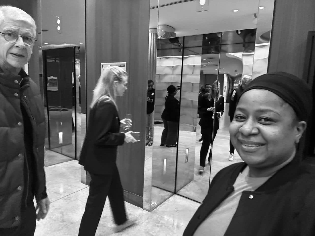 Asmaa James Meets With Former Arsenal Coach Arsene Wenger