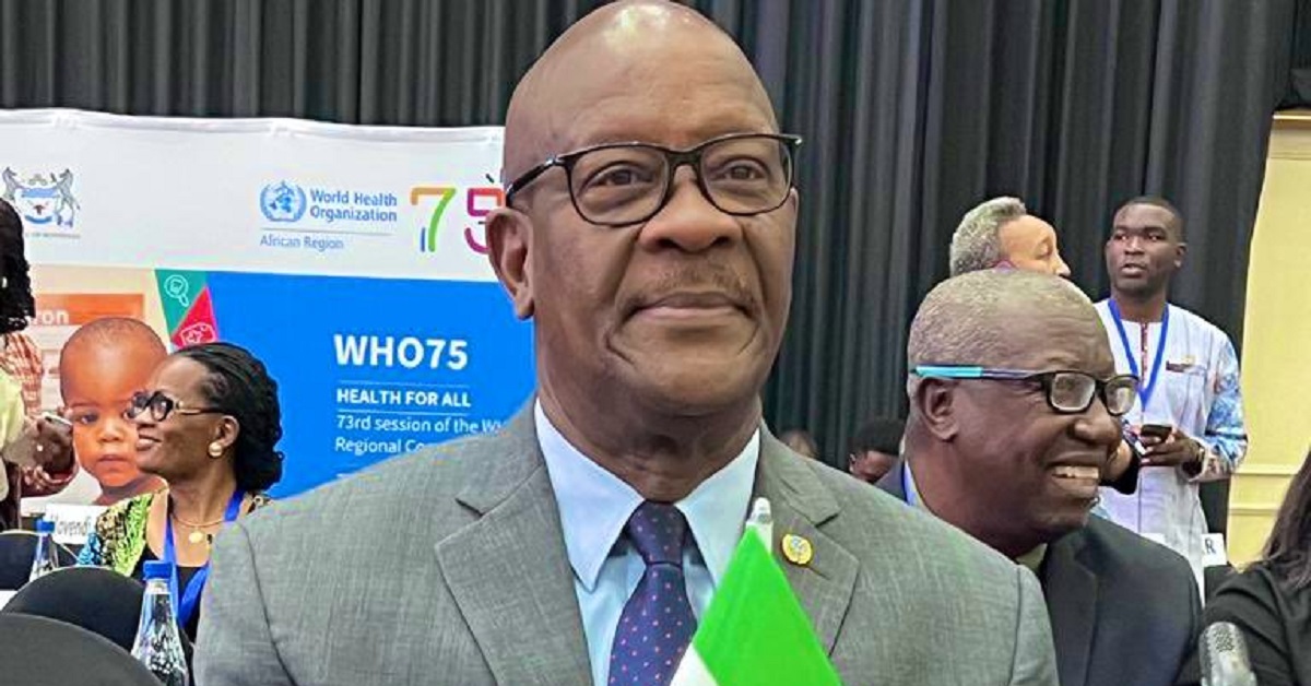 Health Minister, Austin Demby, Appointed First Vice Chairman of WHO Regional Committee