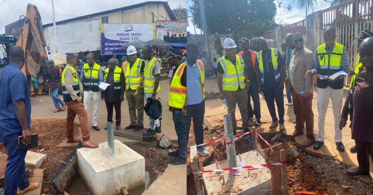 Deputy Minister Leads Site Visit for Traffic Signal Installations in Freetown