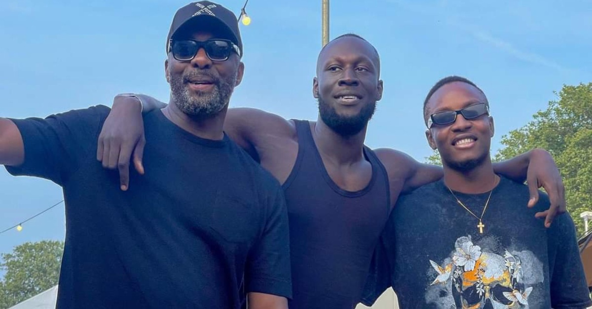 Drizilik Rubs Shoulders With Hollywood Star Idris Elba and British Rapper Stormzy