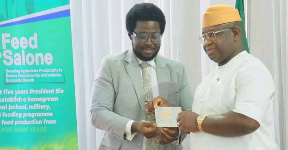 Francis Ben Kaifala Hails Sierra Leone’s Control of Corruption Under President Bio