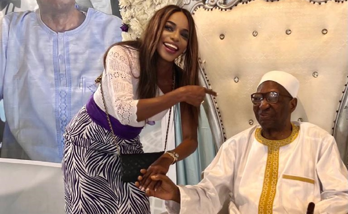 Isha Johansen Celebrates 90th Birthday of Her Father