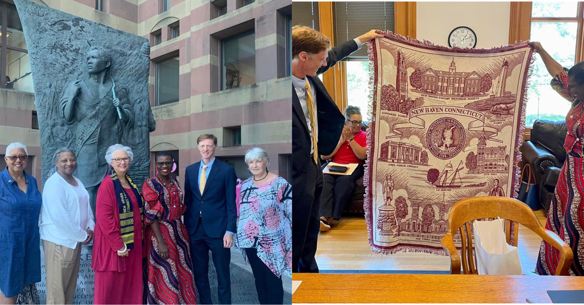 Elected Freetown Mayor Yvonne Aki-Sawyer Meets Mayor of New Haven, Connecticut