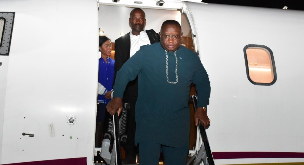 President Maada Bio Arrives in Kenya For Africa Climate Summit