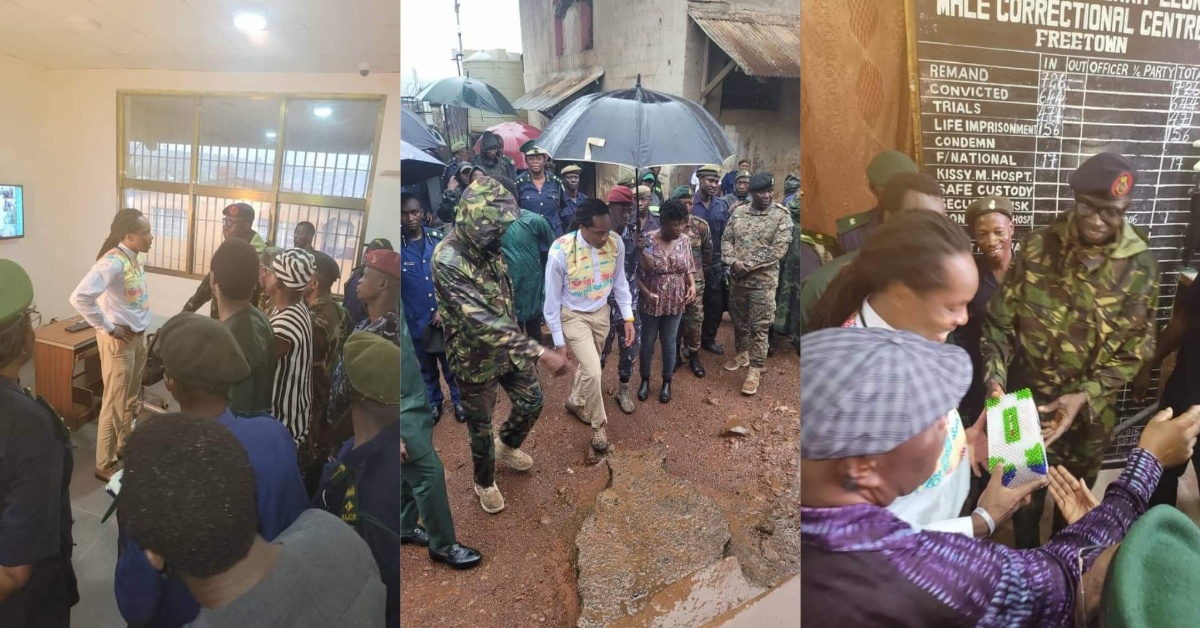 Chief Minister David Sengeh Encourages Sierra Leone Correctional Service to Adopt Agriculture for Inmate Sustainability