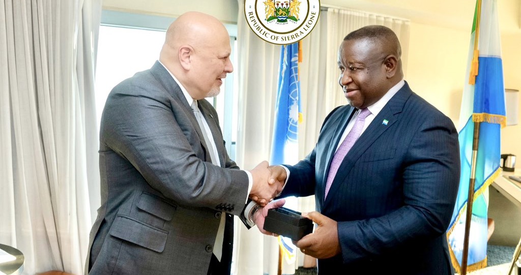 ICC Prosecutor, Karim A. A. Khan Meets President Bio
