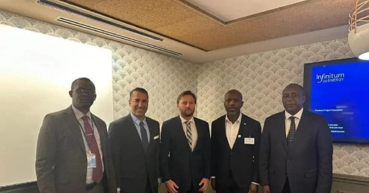 Infinitum Energy Group CEO Engages President Bio on $189 Million Electricity Project