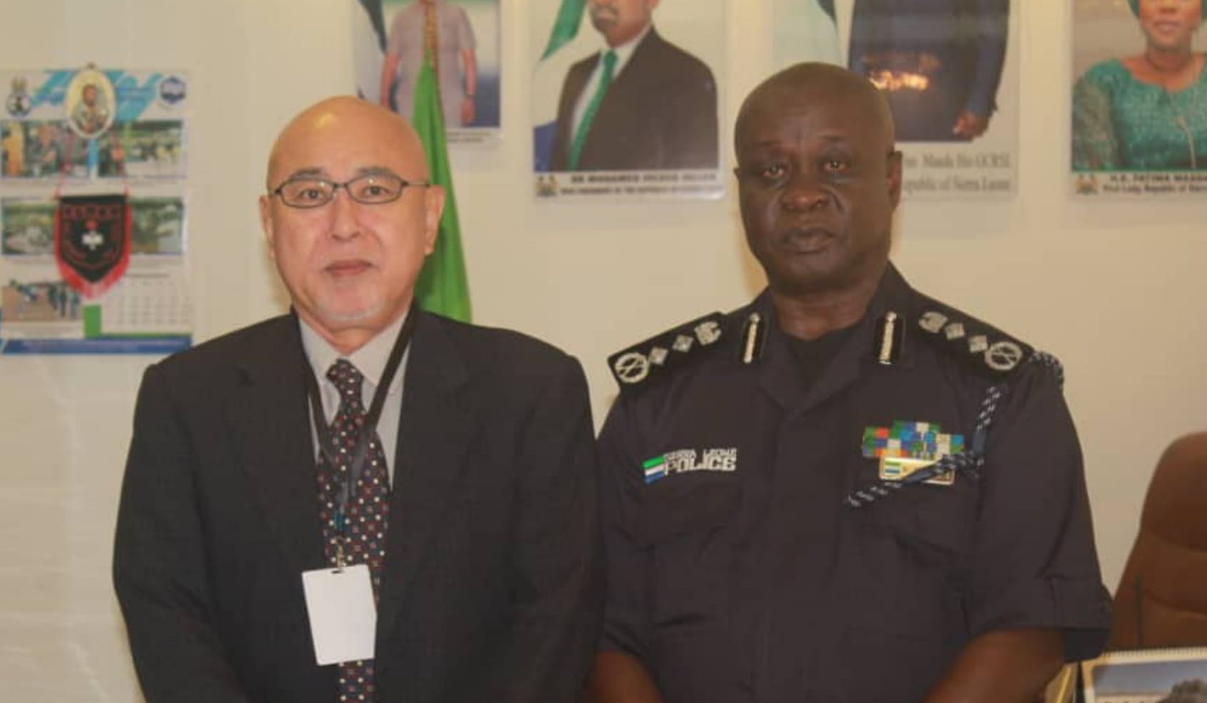 Japan International Cooperation Agency Visits IGP Fayia Sellu