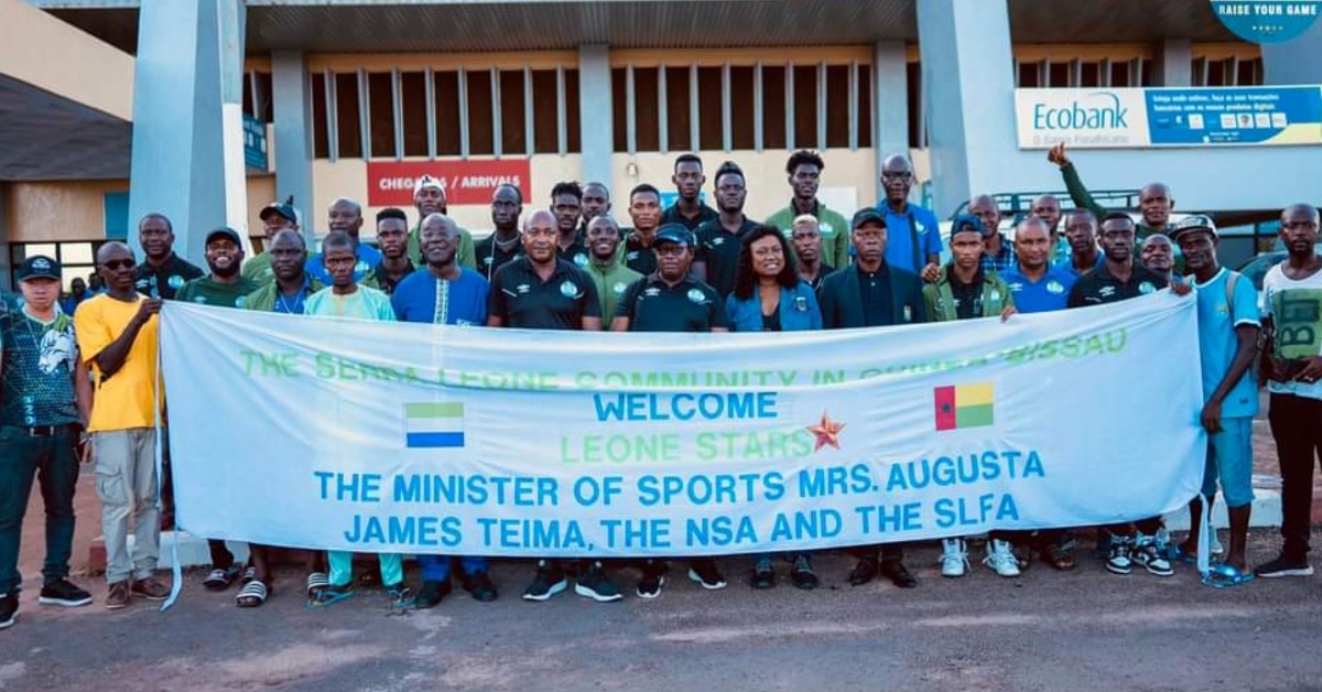 Leone Stars Arrive Safely in Guinea Bissau Ahead of 2023 AFCON Qualifiers