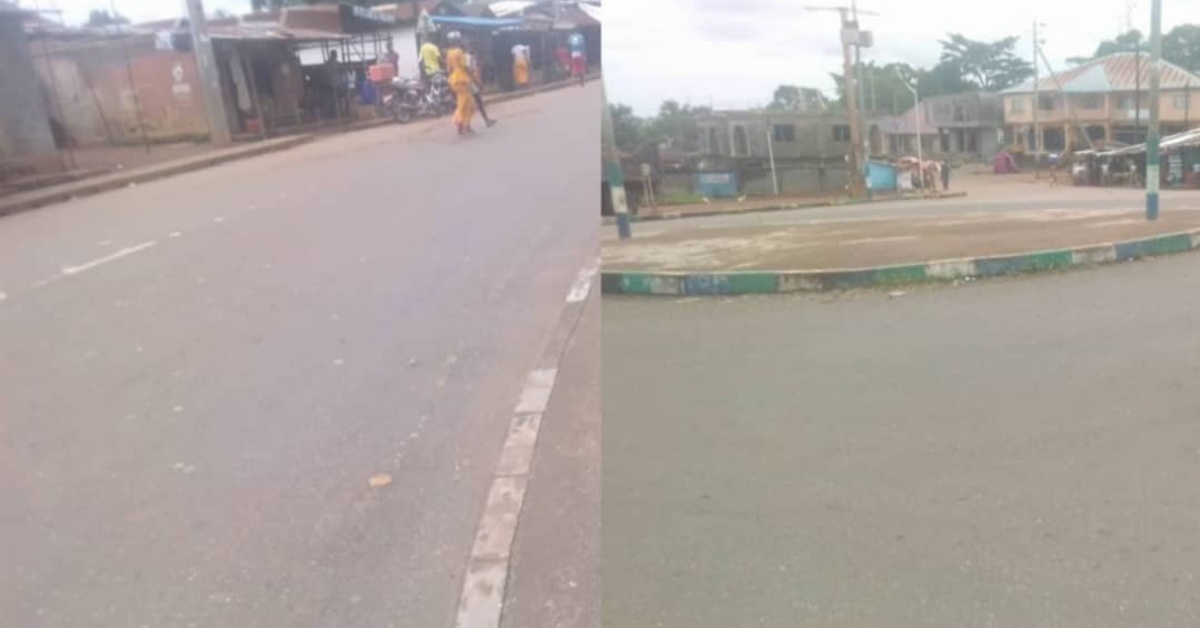 Empty Streets as Motor Bike Riders Stage Sit-at-home Strike in Port Loko