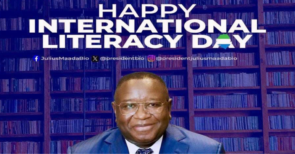 President Bio Commemorates International Literacy Day 2023
