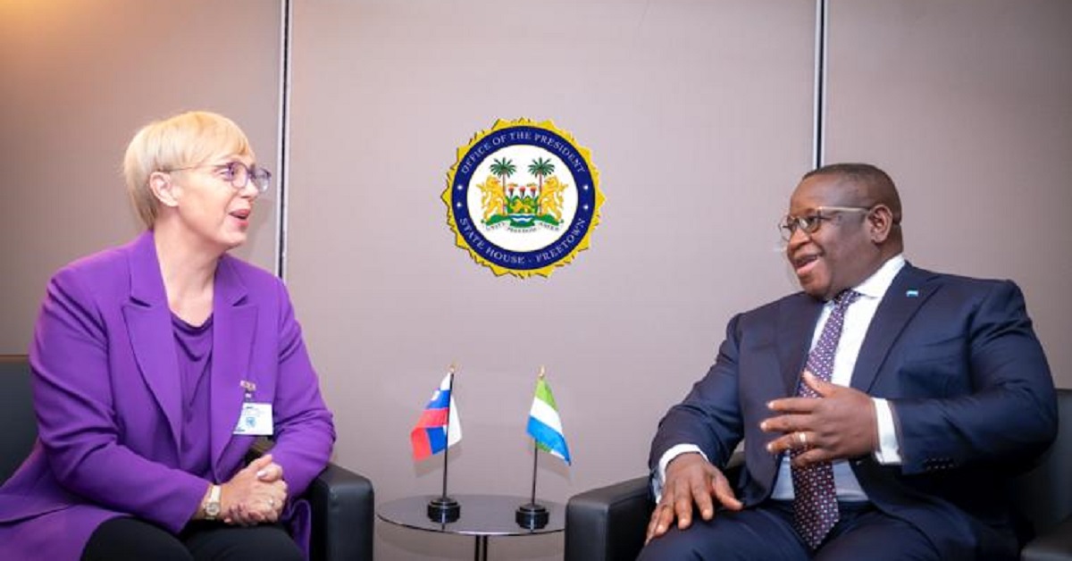 President Bio Meets Slovenia’s President Nataša Pirc Musar on UN Security Council Role