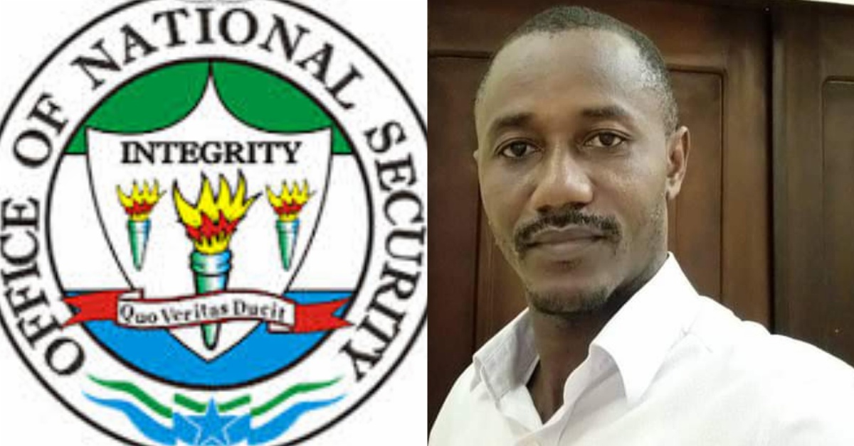 ONS District Coordinator Provides Security Update for Pujehun District