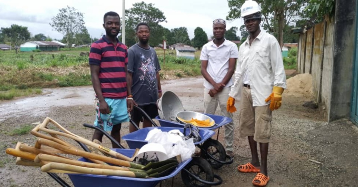 Pujehun District Council Provides Cleaning Equipment to Clean Pujehun Agency