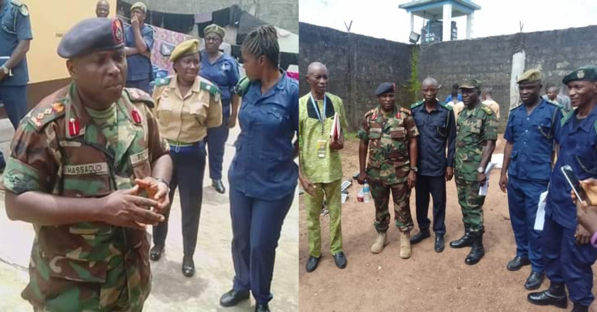 SLCS New Acting Director General Inspects And Tours Correctional Centres in South and Eastern Regions