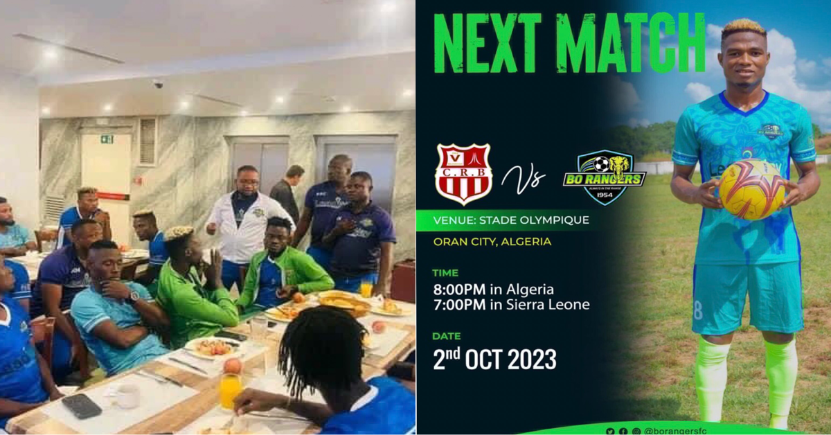 Bo Rangers Arrives in Algeria For CAF Champions League Return-Leg Encounter Against CR Belouizdad