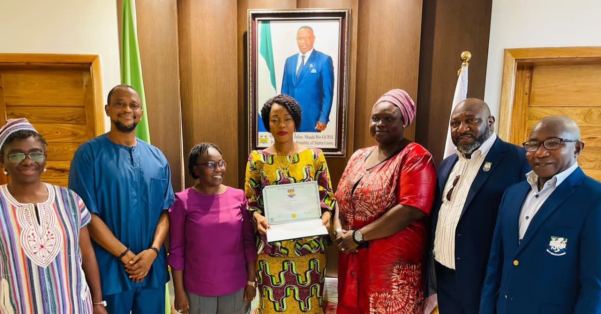 First Lady Fatima Bio Receives Honorary Doctorate Degree From University of Sierra Leone