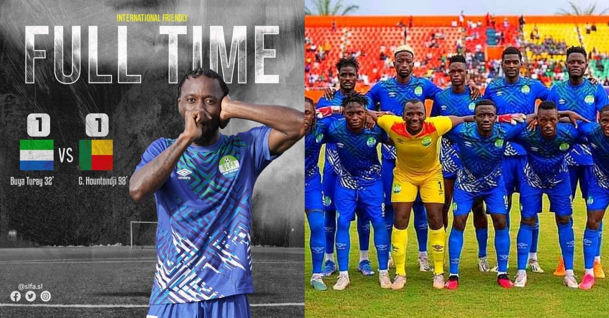 Leone Stars Secure a 1-1 Draw Against Benin