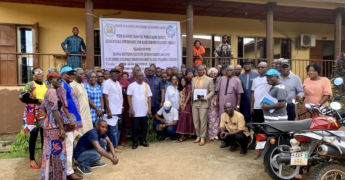 MoPED Launches DDCC Operational Handbook in Kenema