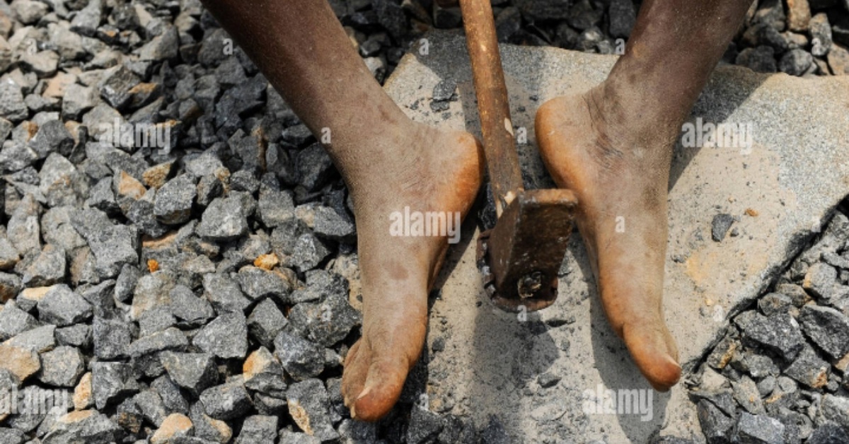15-Year-Old Girl Makes Living From Stone Mining in Freetown