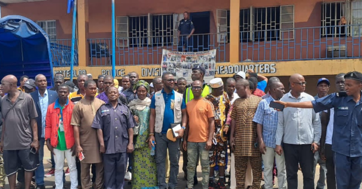 Waterloo Police Division And Partners Engages Contestants of Village Head Elections in WARDC