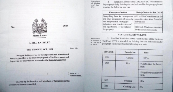The Silent Predator: Unveiling The Finance Bill 2024’s Stranglehold on Sierra Leone’s Economic Dystopia