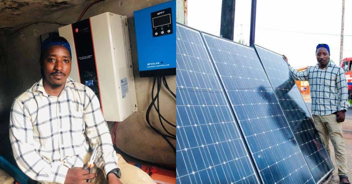 Sierra Leonean Returnee Becomes Owner of a Solar Installation Company