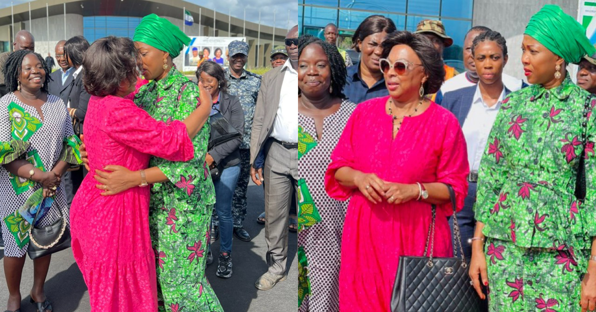 First Lady Fatima Bio Bids Farewell to Angolan Counterpart After UN World Day