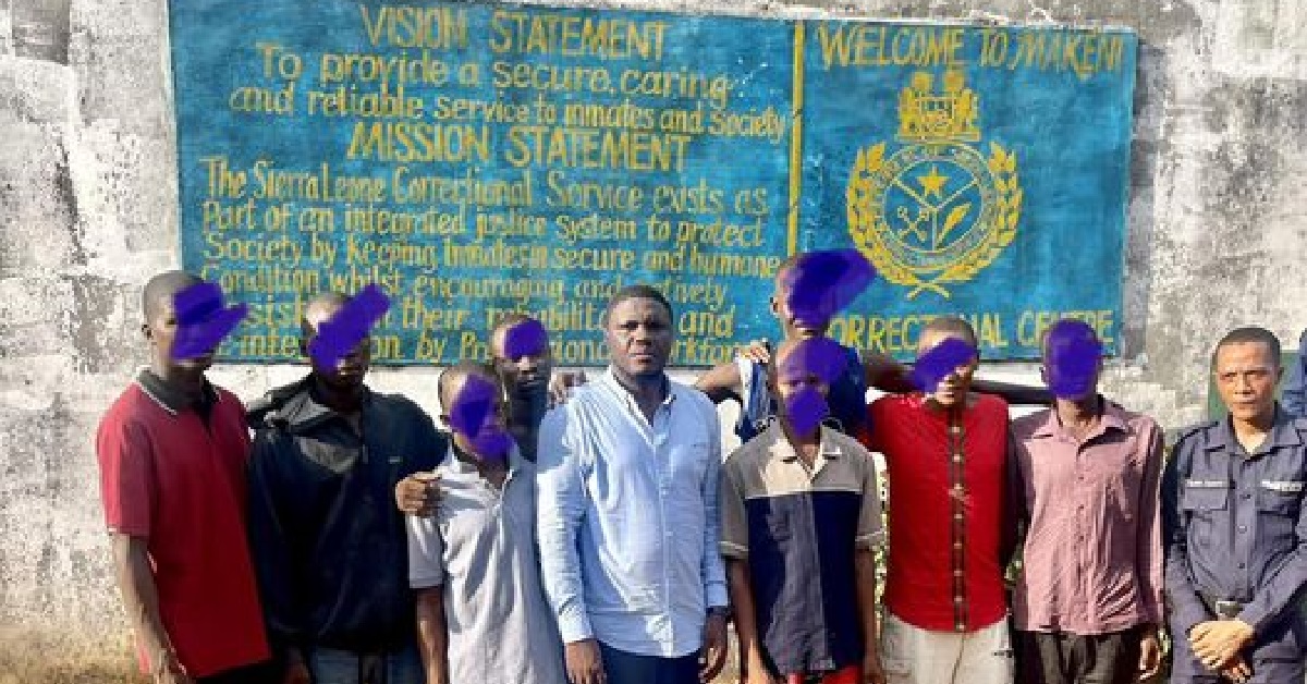 Rise Charity Foundation Secures Release of Eight Inmates From Makeni Prison