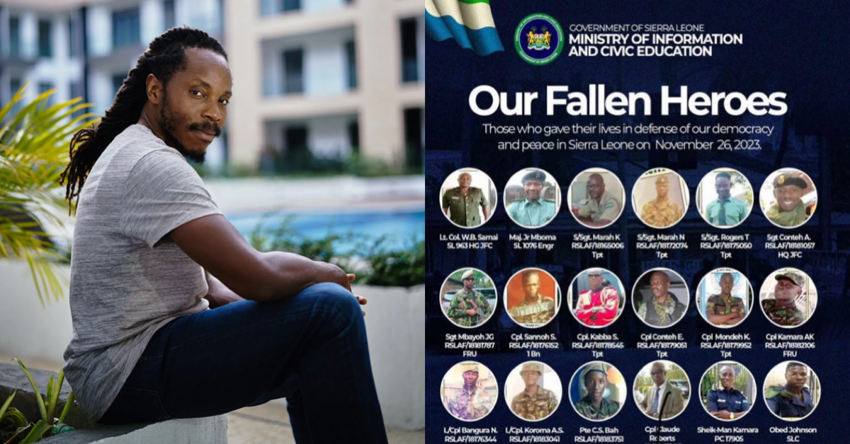 Chief Minister Sengeh Mourns and Pledges Justice for Fallen Heroes