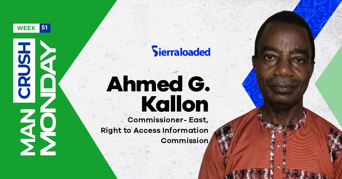 Meet Ahmed G. Kallon, Sierraloaded Man Crush Monday