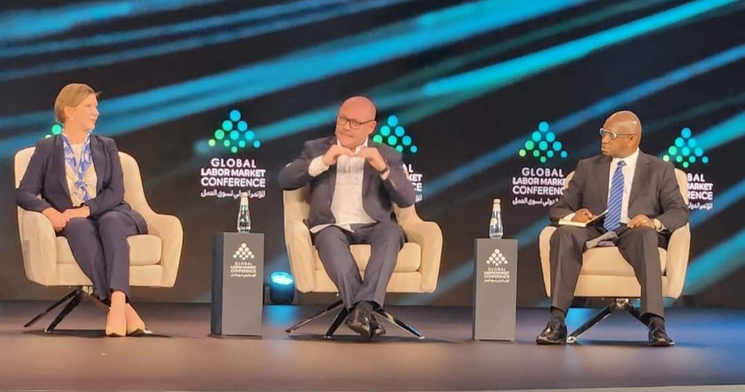 Labour Minister, Presidential Adviser Participate at First Global Labour Market Conference in Saudi Arabia
