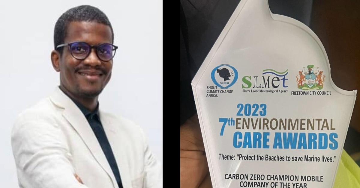Orange Sierra Leone Bags Carbon Zero Champion Award For 2023