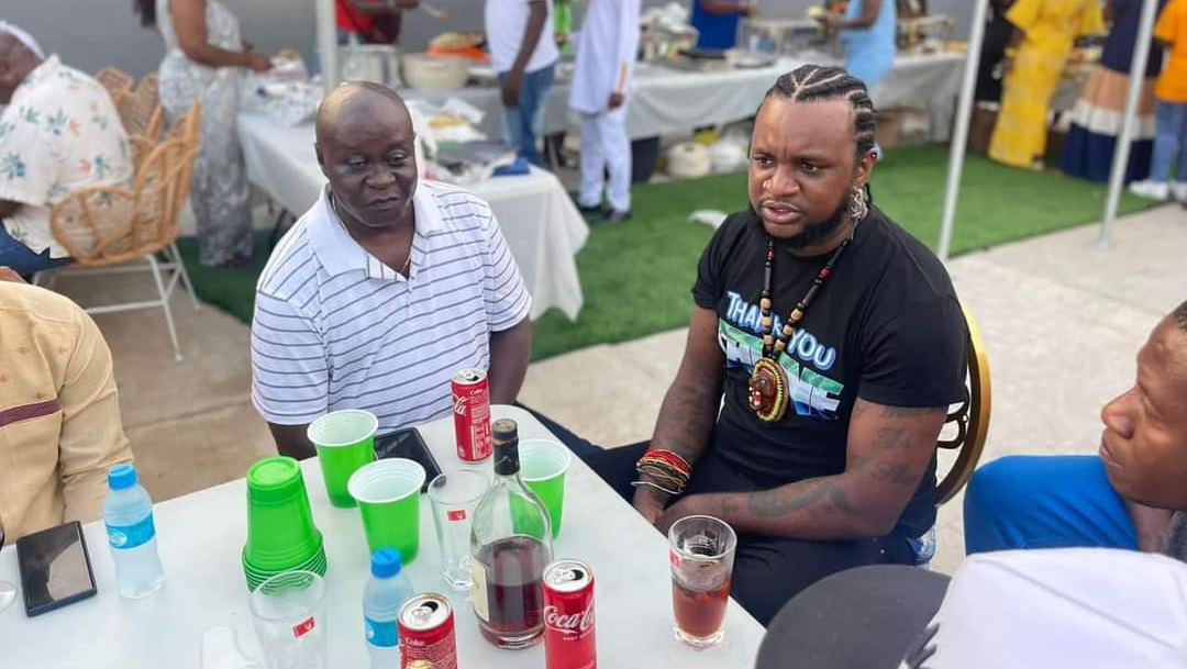 Boss La Dines With Inspector General of Police After Release From Prison