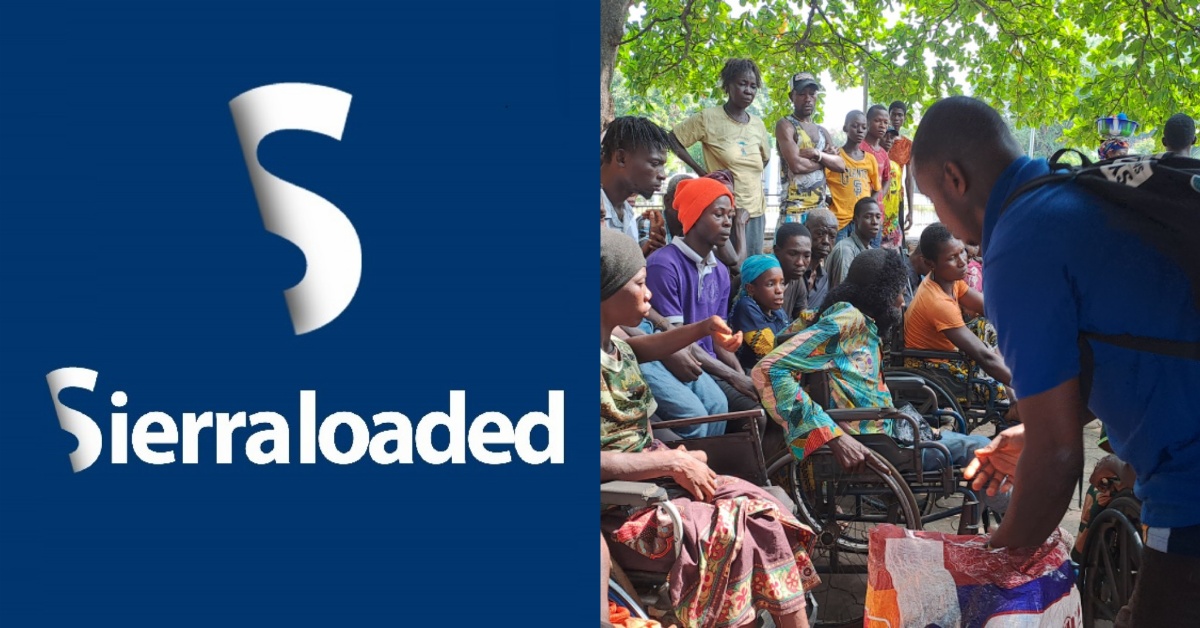 Sierraloaded Feeds Disabled Persons in Freetown on New Year’s Day