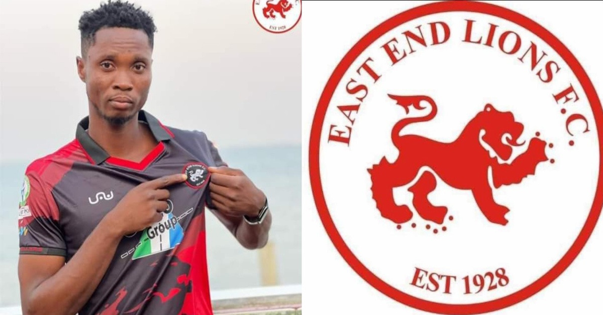 East End Lions FC Secures Ghanaian Talent Isaac Opoku Agyeman to Boost Squad