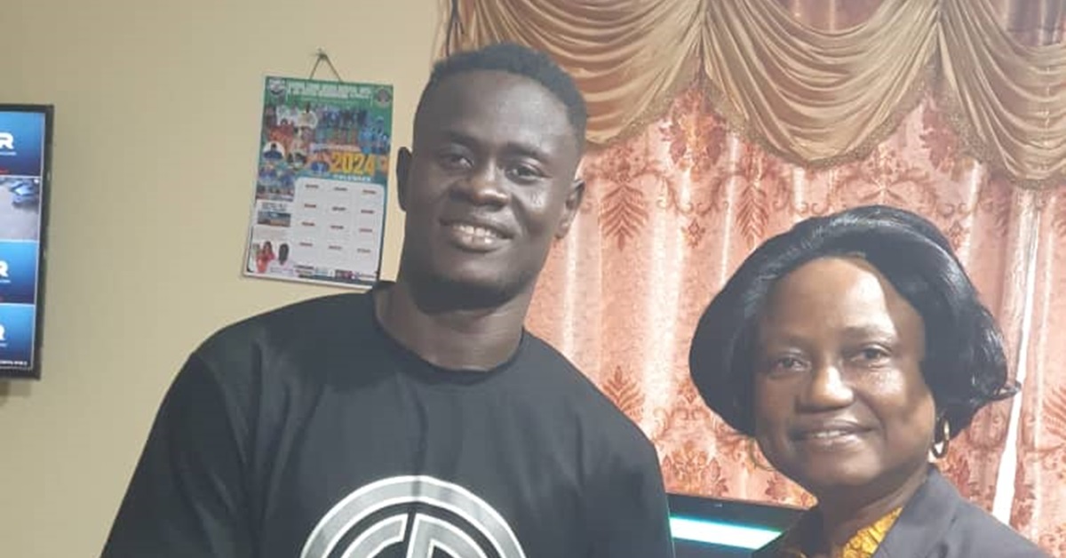 Musa Tombo Meets Sports Minister Madam Augusta James-Teima