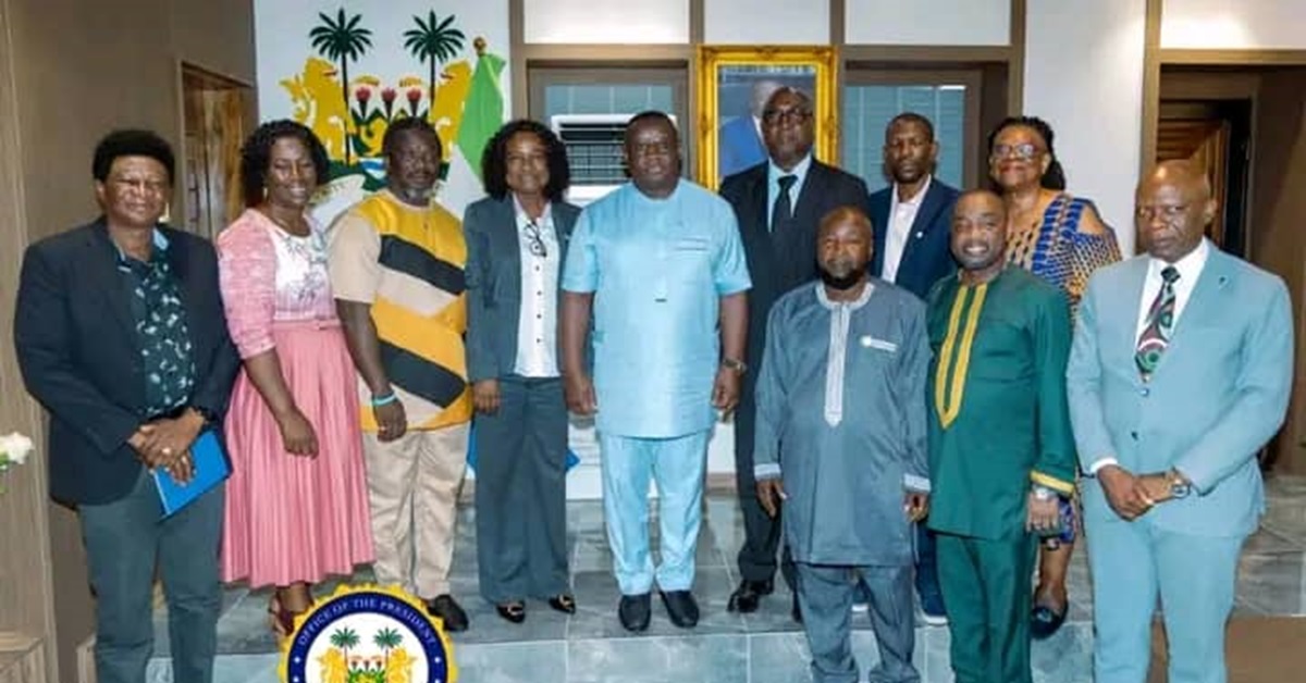 National Olympic Committee Pays Courtesy Call on President Bio