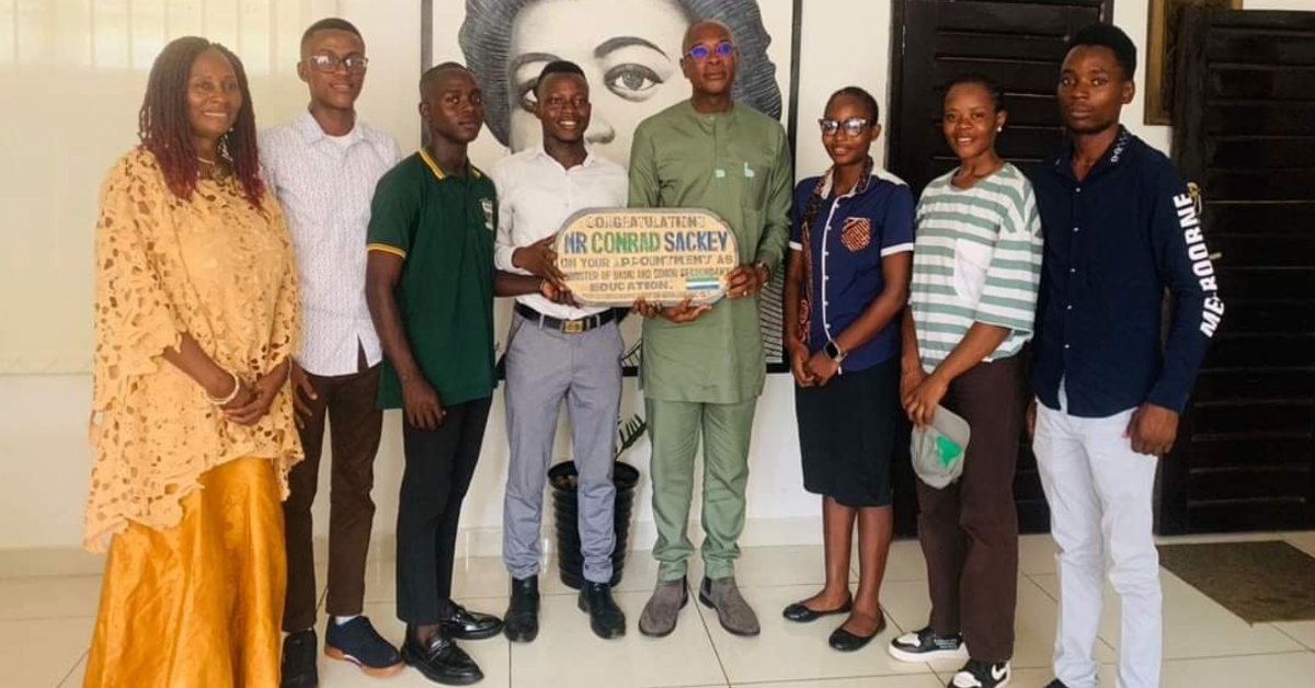 SAC-SL Executive Pays Courtesy Visit to Minster of Basic And Senior Secondary Education