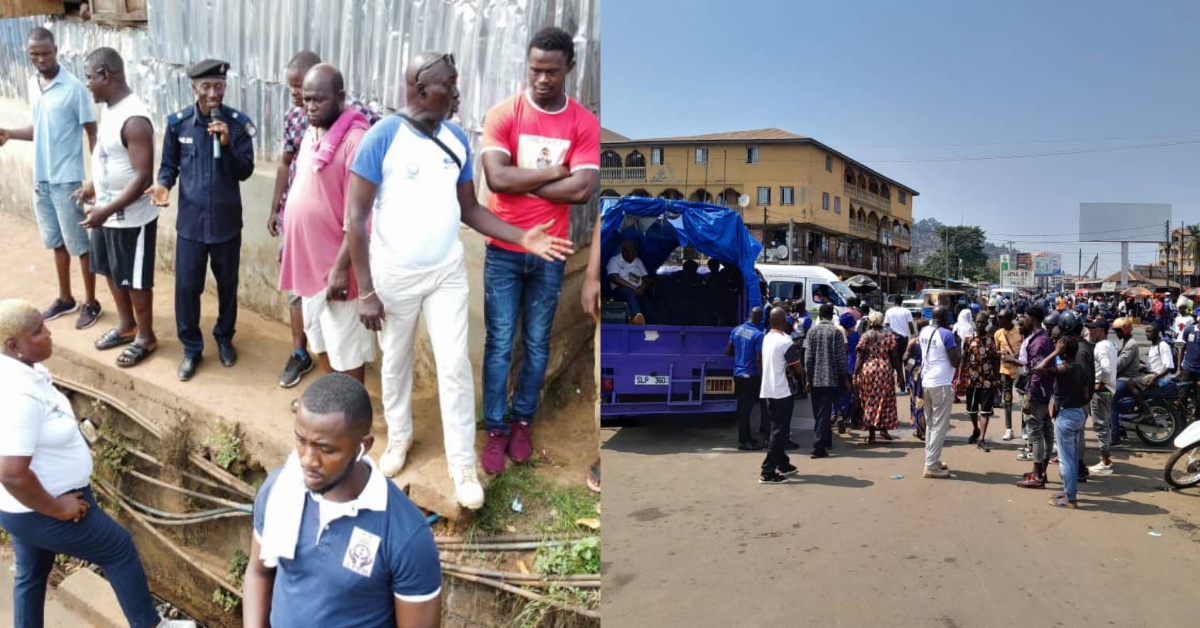 Sierra Leone Police Engages Residents of Harbour Community in Peace and Nonviolence Campaign