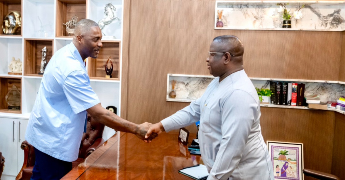 President Bio Welcomes British-Sierra Leonean Actor Idris Elba And Team of Investors