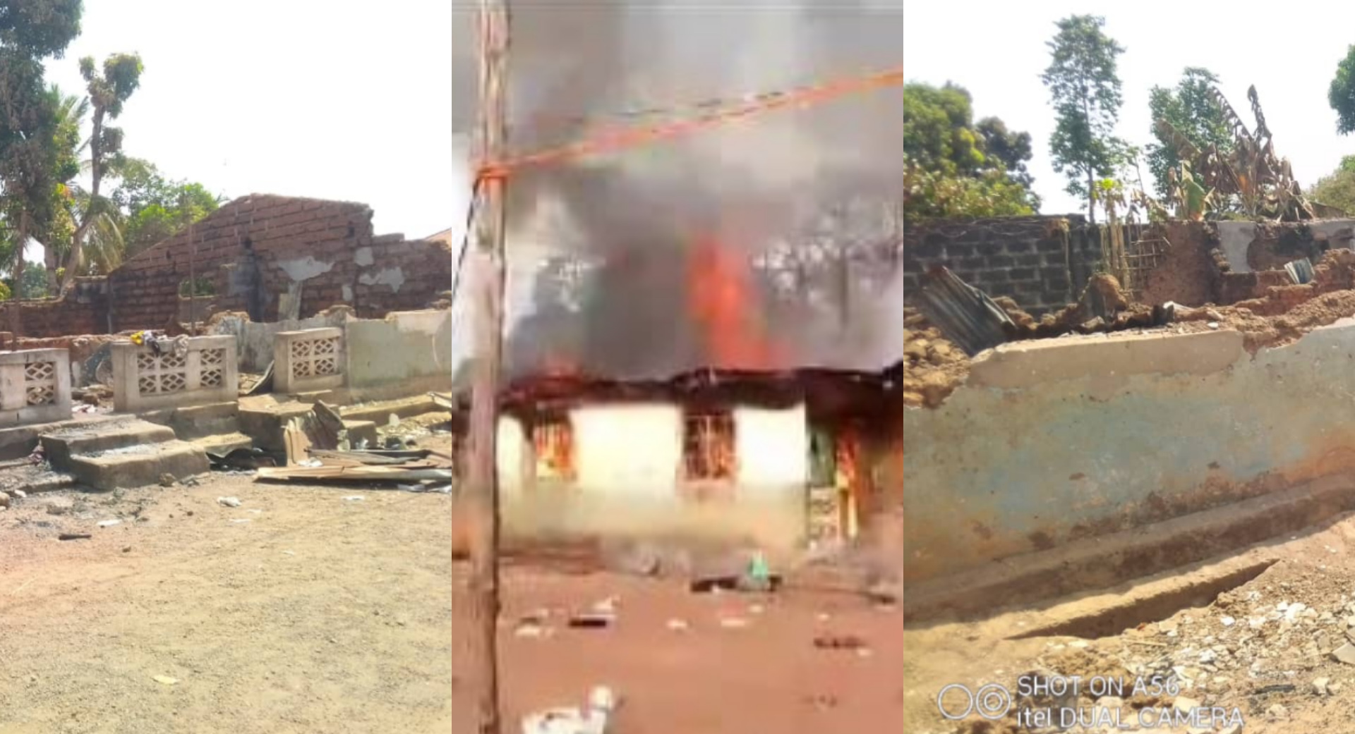 12 Displaced as Fire Razes House in Port Loko