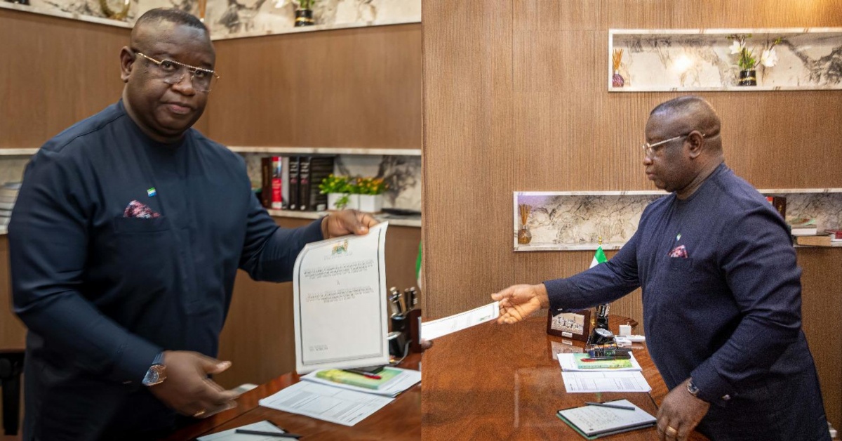 President Bio Receives Report on Alleged Misconduct by Paramount Chief