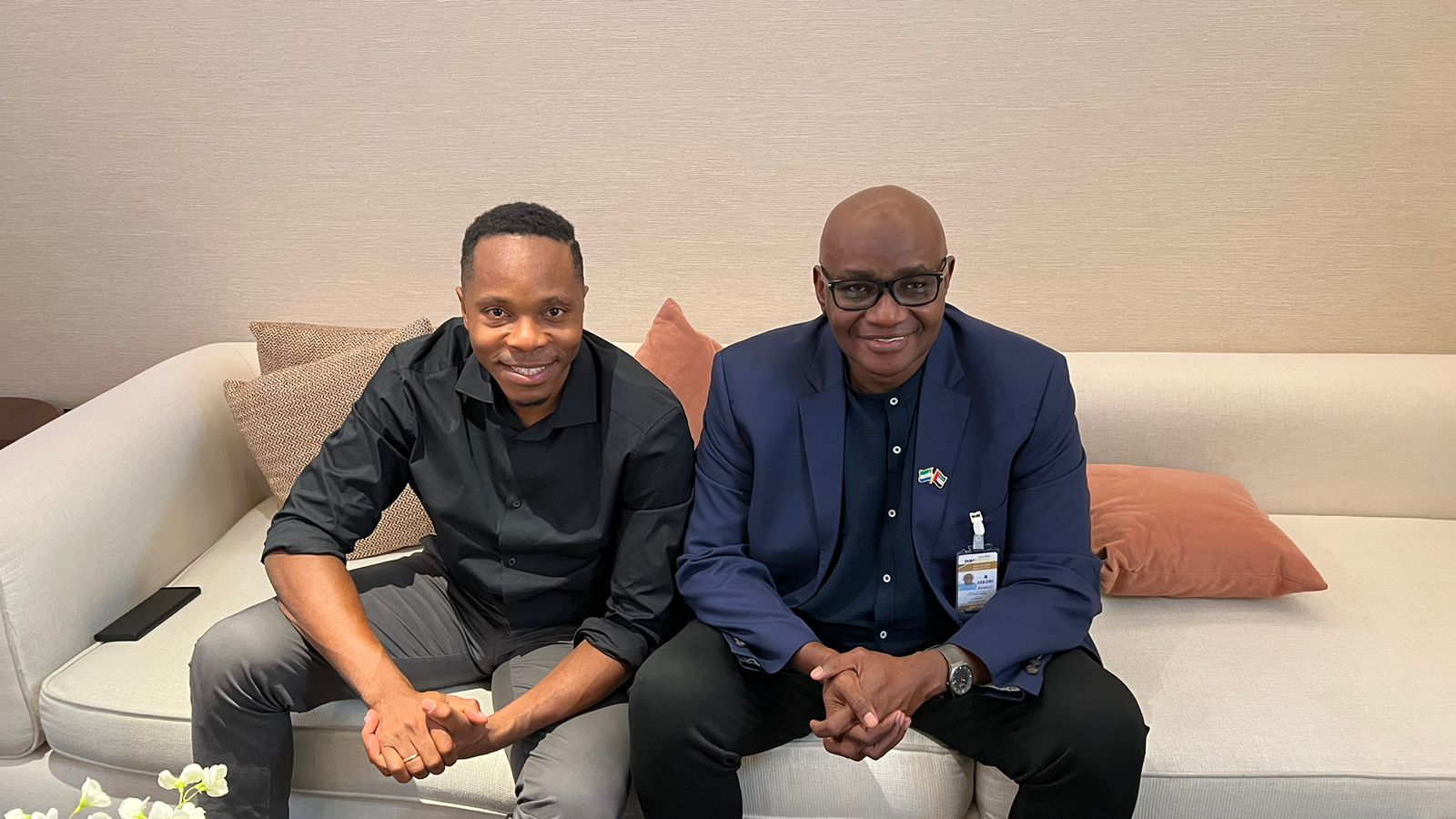 Chief Minister Sengeh Arrives in Dubai For World Governments Summit