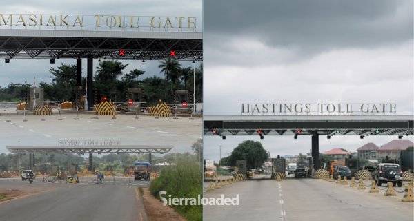 New Toll Gate Tariff Takes Effect Today on Sierra Leone’s Major Highways