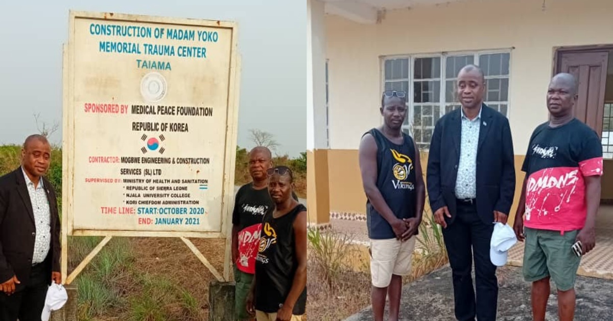 Deputy Minister of Health Pledges Support to  Madam Yorko Memorial Trauma Centre