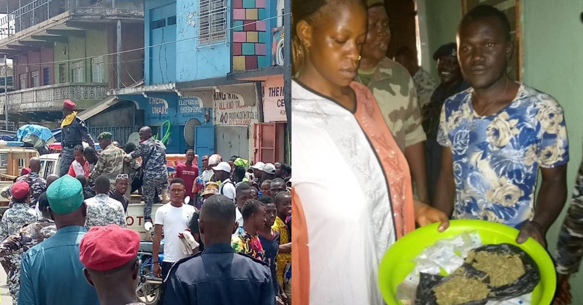 Massive Joint Raid Targets Kush Trade in Kono: 34 Suspects Apprehended