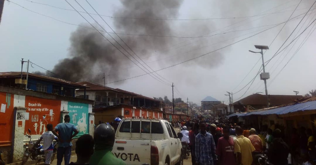 Sierra Leone Police Investigate Cause of Bo Market Fire
