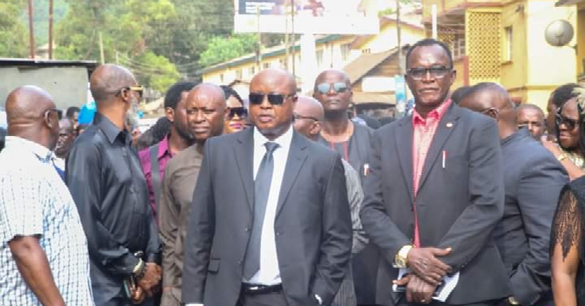 Former VP Sam-Sumana Condoles With The Family of Late D.F Shears