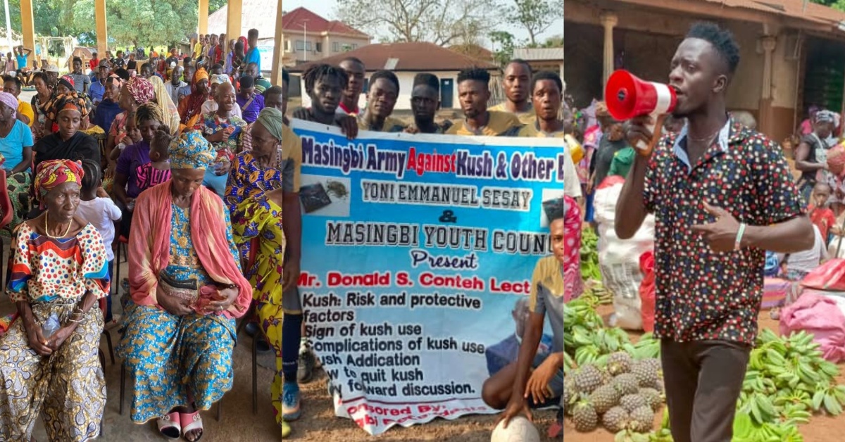 Kunike Sanda Chiefdom Youth Council Leads Zero Kush Campaign to Combat Drug Menace